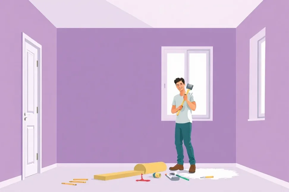 Intérieur rénové après travaux de peinture à Toul